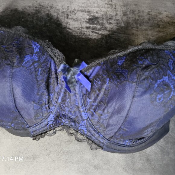 Elomi Anushka bra NWOT US 34K GORGEOUS BLUE! - Picture 2 of 6